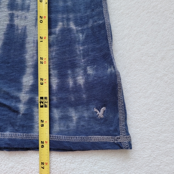 AEO | Tie-Dye Halter Tank Top NWOT grey & blue X-Small - Picture 5 of 12